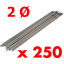 Paket von 250 Elektroden AWS 2.0 mm