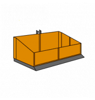 Heckcontainer für Traktoren leichte Baureihe