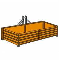 Heckcontainer für Traktoren schwere Baureihe