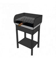 Traditionelle offene Kohlegrills