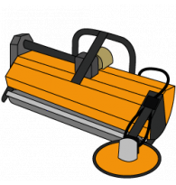 Mulcher mit Schwenkscheibe