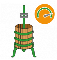 Handbetriebene Weinpressen