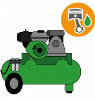 Kolbenkompressoren mit Verbrennungsmotor