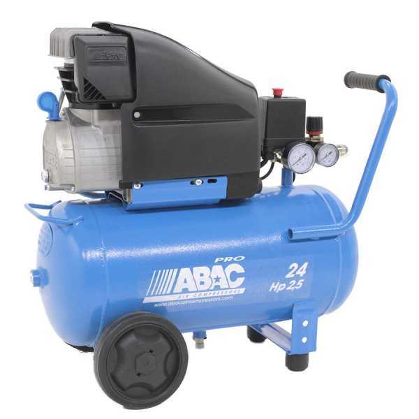 ABAC Mod. Pole Position PRO L25P - Elektrischer Kompressor mit Wagen - Motor 2.5 PS - 24 Lt im Angebot