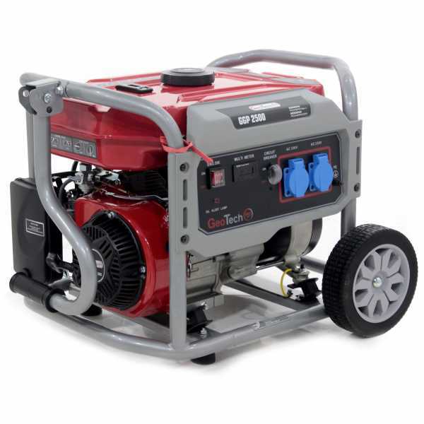 GeoTech Pro GGP 2500 - Benzin Stromerzeuger 230V einphasig  - 2,0 kW - auf Wagen