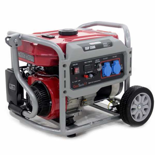 GeoTech Pro GGP 3500 - Benzin Stromerzeuger 230V einphasig  - 2,8 kW - auf Wagen