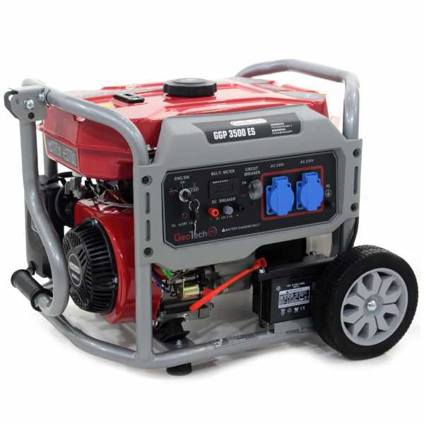 GeoTech Pro GGP 3500 ES - Stromerzeuger 230V einphasig  - 2,8 kW - auf Wagen - mit E-Starter