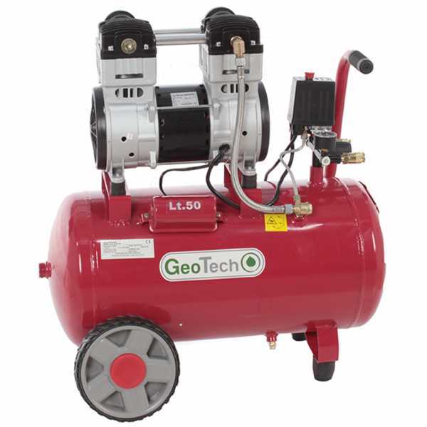 GeoTech S-AC 50-10-15C - elektrischer Kompressor -  Leise 50 Lt oilless Motor 1.5 PS im Angebot
