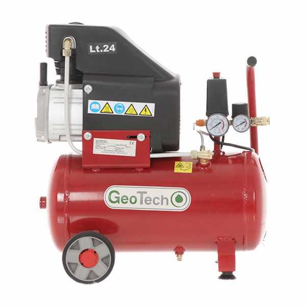 GeoTech AC 24.10.25C - Elektro Kompressor 24 Liter - Motor 2 PS im Angebot