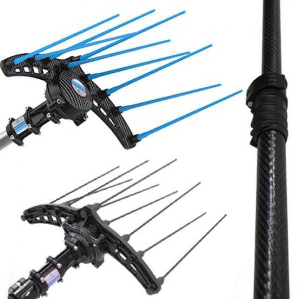 Batteriebetriebener elektrischer Olivenrüttler HERCULES 58V 185/270 cm mit Schaft aus Karbonium