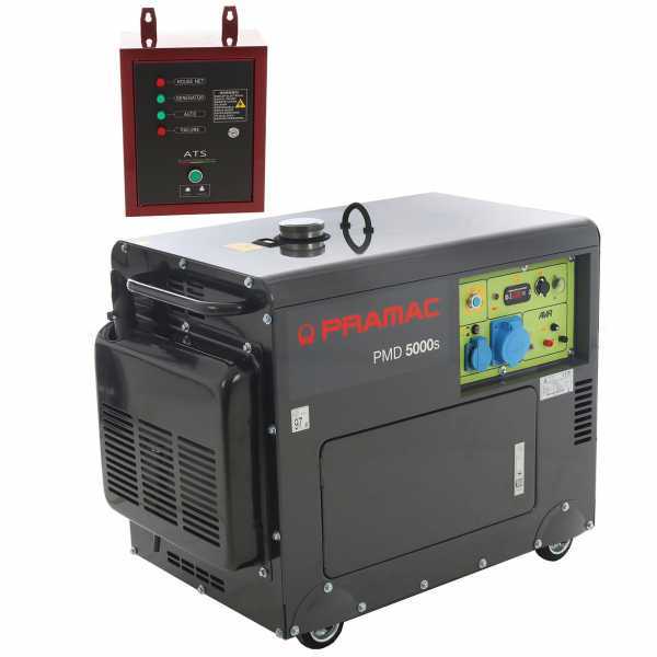 Pramac PMD5000s - Diesel Notstromaggregat 230V einphasig  - 4,2 kW - leise - inkl. ATS Notstromautomatik