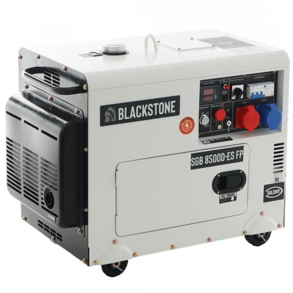 Blackstone SGB 8500 D-ES FP - Leiser Diesel-Stromerzeuger mit AVR-Regelung 6.3 kW - Dauerleistung 6 kW Full-Power
