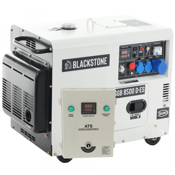 Diesel Notstromaggregat 230V einphasig Blackstone SGB 8500 D-ES - inkl. ATS Notstromautomatik