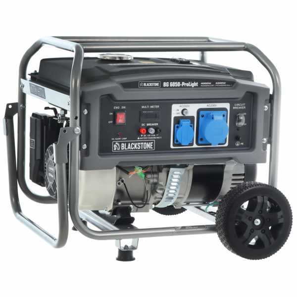 Blackstone BG 6050 - Benzin-Stromerzeuger mit Rädern und AVR-Regelung 4.3 kW - Dauerleistung 4 kW - 230V