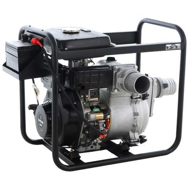 Diesel Wasserpumpe Blackstone BD-ST 10000ES für Schmutzwasser mit Anschlüsse 100 mm - Euro 5 im Angebot