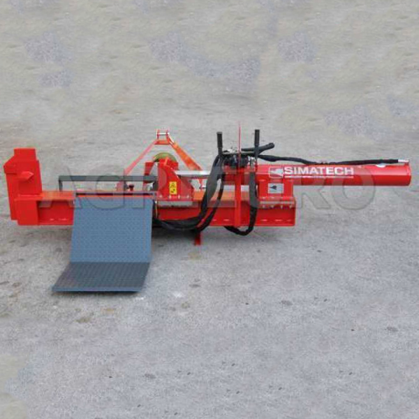 Simatech ST 350 - Liegender Holzspalter für Traktor - 35 T - Kolbenhub 1200 - hydraulischer Lader
