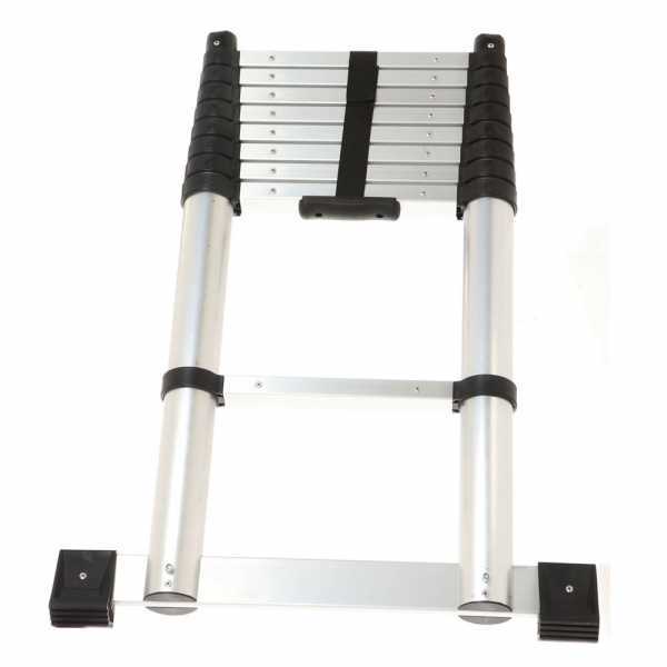 Alu-Teleskopleiter - sehr kompakt, 8 Leitersprossen - Höhenverstellung : 87 - 260 cm