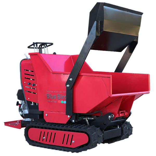Raupendumper Blue Bird Trasporter 500DL - Hydraulisches Kippsystem, Ladekapazität 500 kg