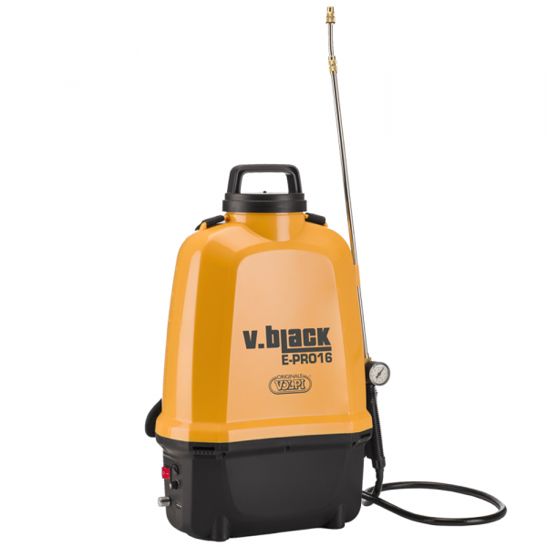 Elektrische Rückenspritze Volpi L16 V-Black E-PRO16 mit Lithium-Batterie 12V