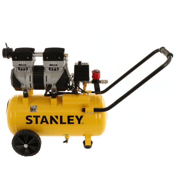 Stanley DST 150/8/24 SXCMS1324H - Elektrischer Kompressor auf Wagen  - 24 lt oilless - leise im Angebot