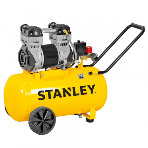 Stanley DST 240/8/50 - Elektrischer Kompressor auf Wagen leise im Angebot