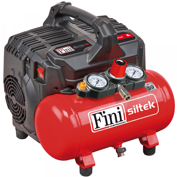 FINI SILTEK S/6 - Tragbarer elektrischer kompakter Kompressor - Motor 1 PS - 8 bar im Angebot