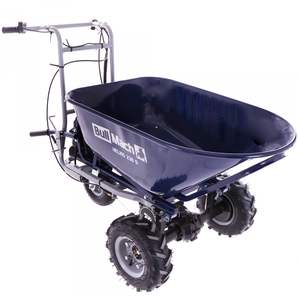 Akku Schubkarre auf Räder BullMach Helios 230 D mit 2 Akkus 48V 2Ah