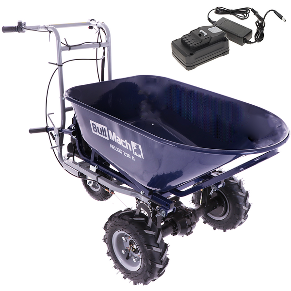 BullMach Helios 230 D - Akku Schubkarre mit zwei Akkus 48V 2Ah