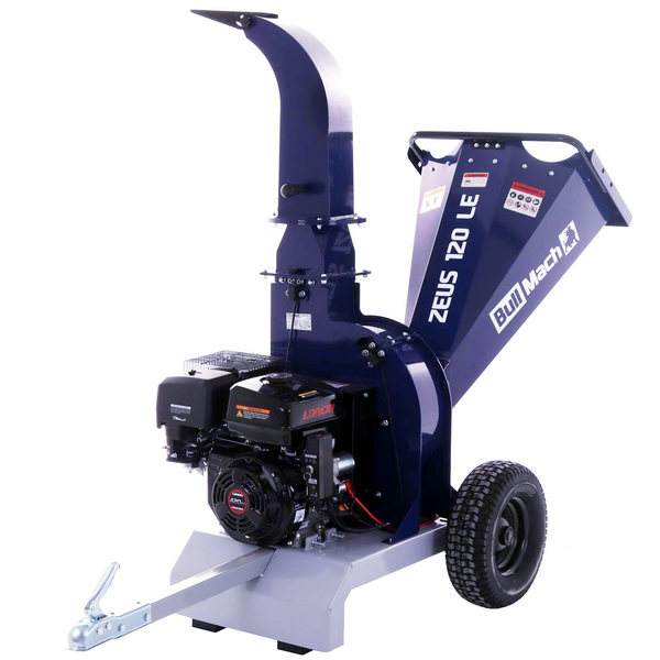 BullMach ZEUS 120 LE - Professioneller Benzinhäcksler  - Benzinmotor 15 PS mit E-Starter