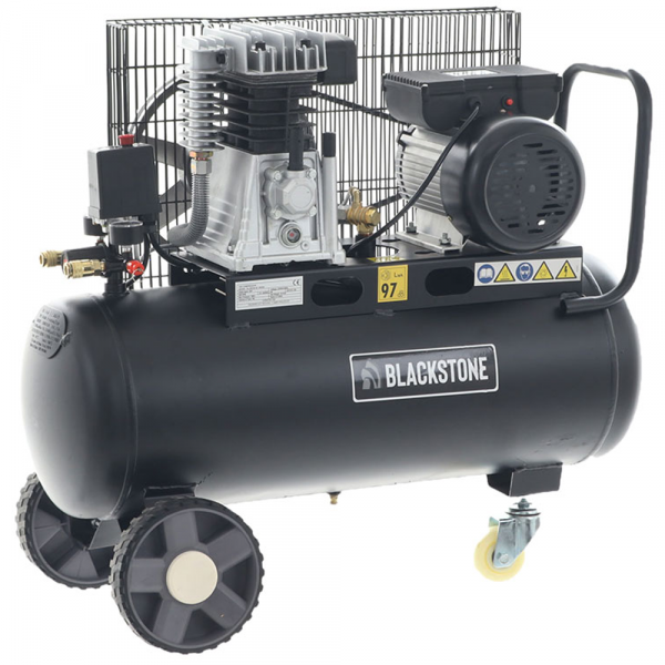 BlackStone B-LBC 50-20 - Elektrischer Luftkompressor - Motor 2 PS - 50 Liter - Mit Riemenantrieb im Angebot