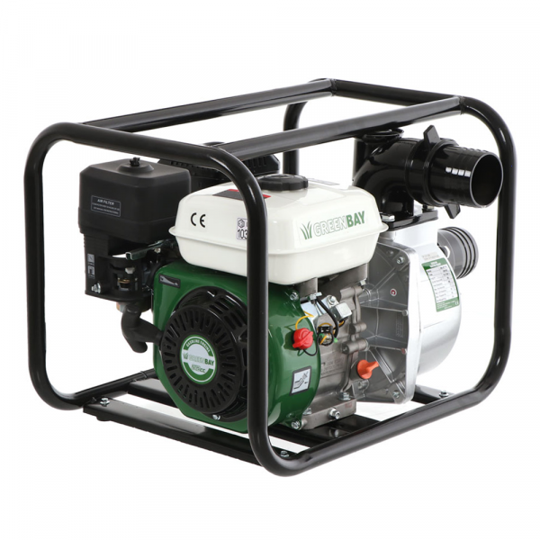 Benzin-Wasserpumpe Greenbay GB-WP 80, Anschlüsse 80 mm im Angebot