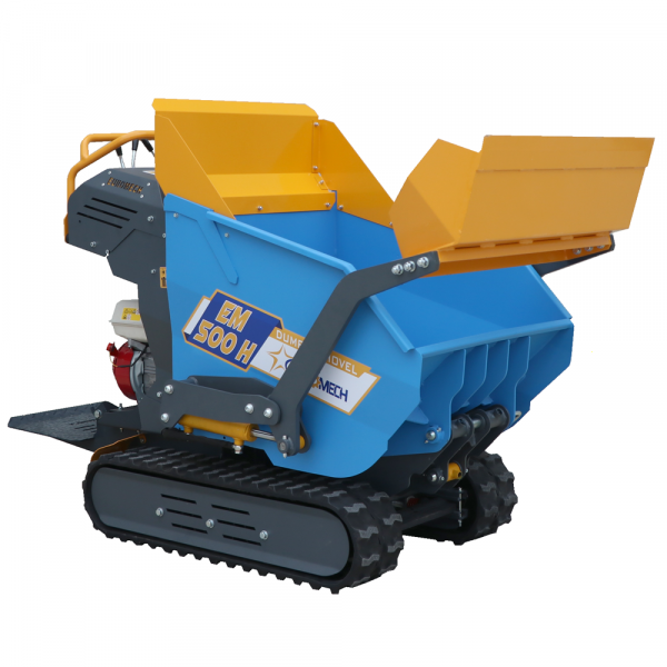 Raupentransporter EuroMech EM500H-Dump & Shovel - 500 kg Dumper Mulde mit hydraulischem Kippsystem mit Schaufel im Angebot