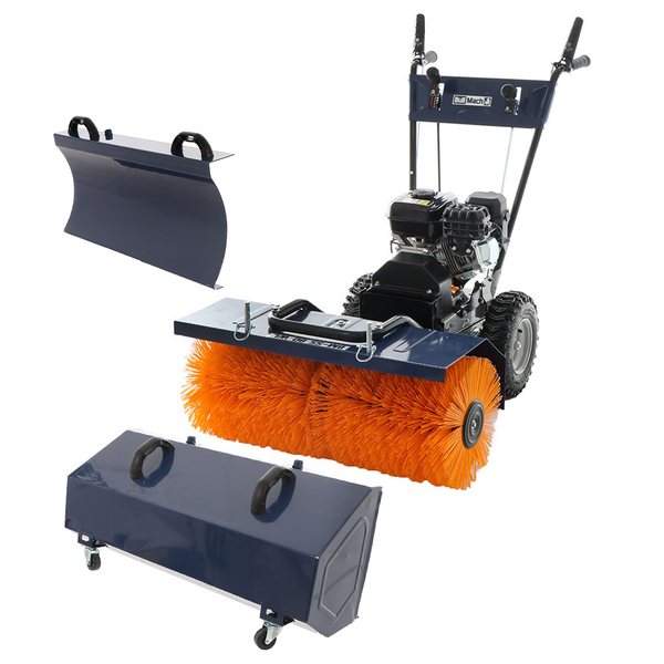 Benzin-Kehrmaschine - Mehrzweckgerät BullMach BM-SS 80 WEL - Arbeitsbreite 80 cm