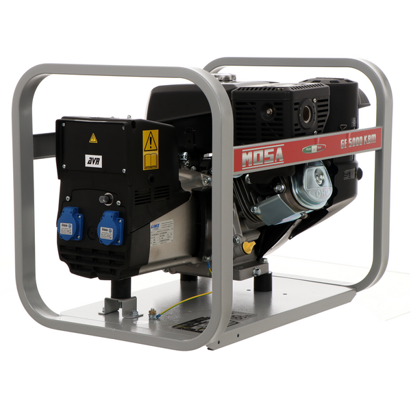 MOSA GE 5000 KBM AVR - Benzin-Stromerzeuger mit AVR-Regelung 4.4 kW - Dauerleistung 3.6 kW  - 230V - Motor Kohler CP CH 395