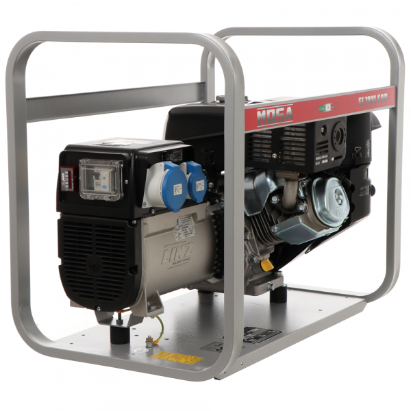 MOSA GE 7000 KBM AVR - Benzin-Stromerzeuger mit AVR-Regelung 6.5 kW - Dauerleistung 5.4 kW - 230V