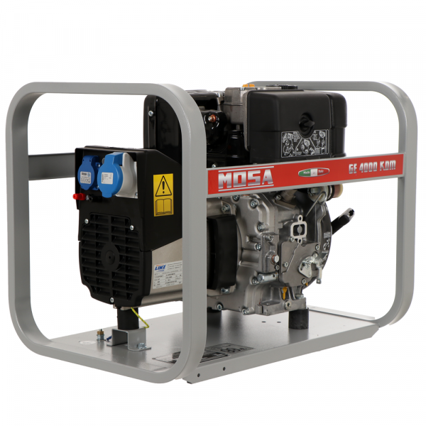 Diesel Stromerzeuger 230V einphasig  MOSA GE 4000 KDM, 3,2 kW - Kohler Motor - Wechselstromerzeuger Made in Italy