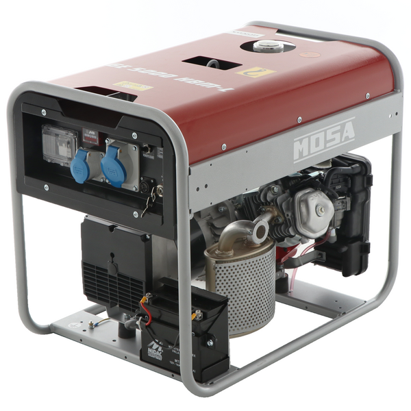 MOSA GE 5000 HBM-L AVR EAS - Benzin-Stromerzeuger 4.4 kW - 230V - Generator Made in Italy - Motor Honda iGX270