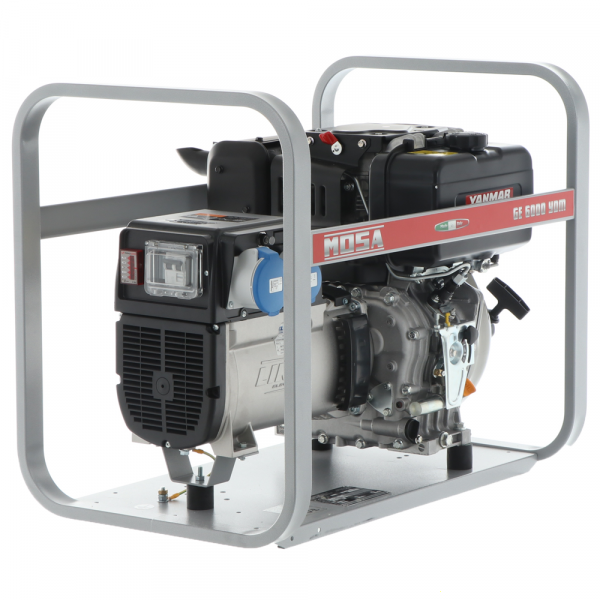 MOSA GE 6000 YDM - Diesel-Stromerzeuger 5.1 kW - Dauerleistung 4.5 kW - 230V - Motor Yanmar L 100 N