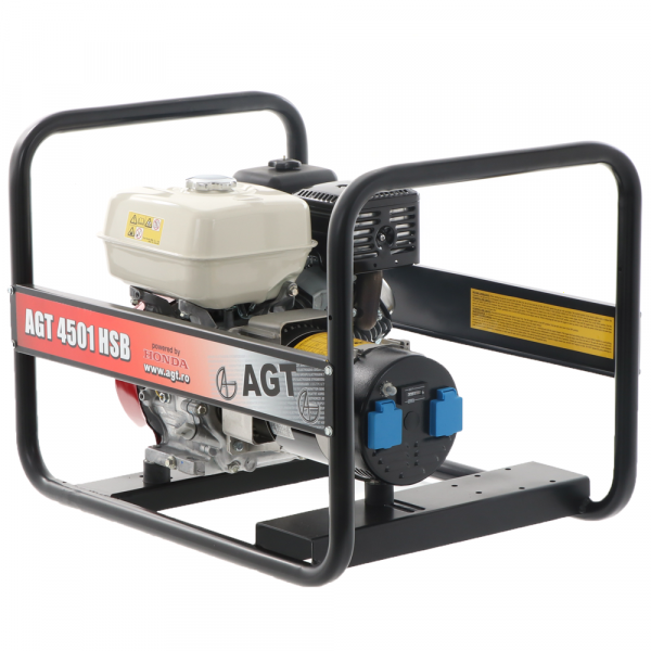 Einphasiger Benzin-Stromerzeuger 4,1 kW AGT 4501 HSB - Honda GX270 Motor