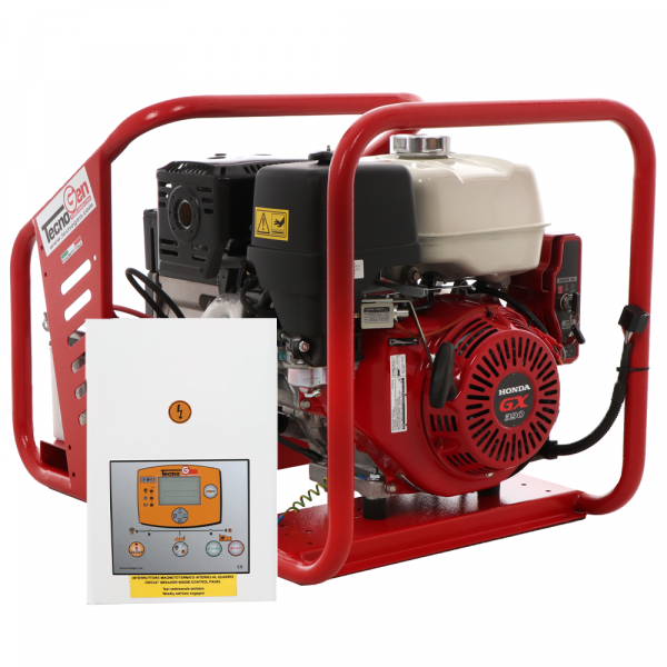 TecnoGen H8000 E/A - Benzin-Stromerzeuger 5.8 kW - Dauerleistung 5.2 kW - 230V + ATS