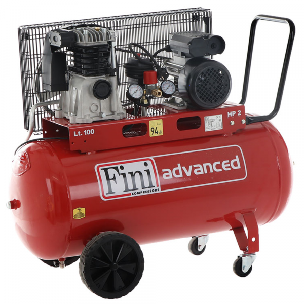 Fini Advanced MK 102-100-2M - Elektrischer Kompressor mit Riemenantrieb - Motor 2 PS - 100 l im Angebot
