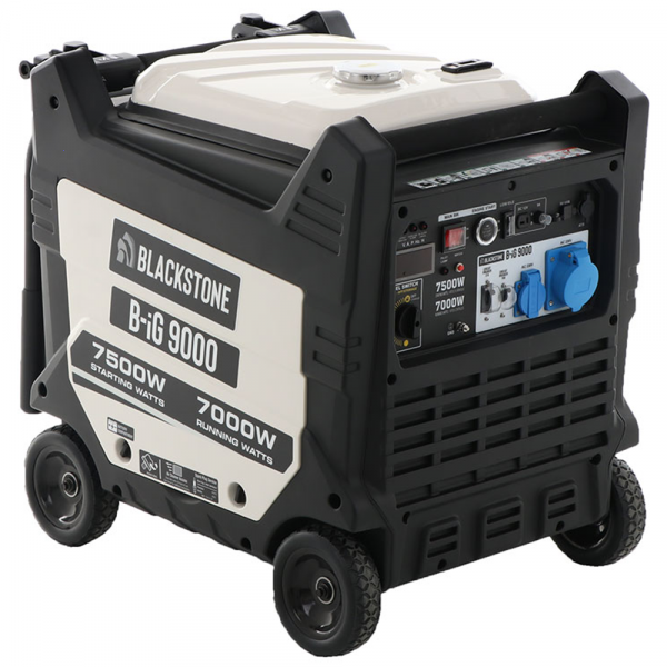 BlackStone B-iG 9000 - Inverter Stromerzeuger 7.5 kW - 230V - leise - mit Rädern