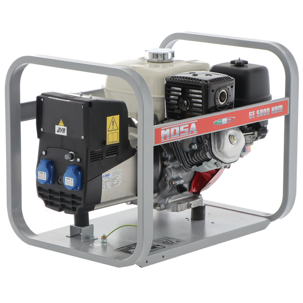 MOSA GE 5000 HBM AVR- Benzin-Stromerzeuger mit AVR-Regelung 4.5 kW - Dauerleistung 3.6 kW - 230V
