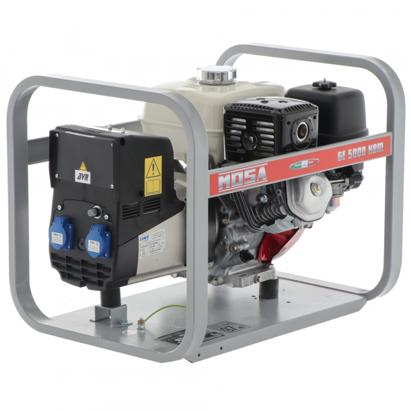 MOSA GE 5000 HBM - Benzin-Stromerzeuger mit AVR-Regelung 4.5 kW - Dauerleistung 3.6 kW - 230V