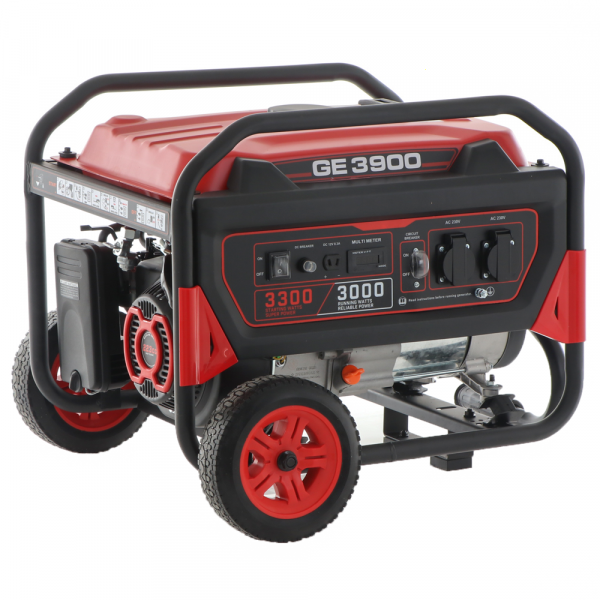Mosa GE 3900 - Benzin-Stromerzeuger auf Rädern 3.3 kW - Dauerleistung 3 kW - 230V