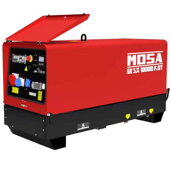 Diesel Notstromaggregat dreiphasig MOSA GE SX 18000 KDT - Kohler-Lombardini KDW1003 - 13,2 kW - leise