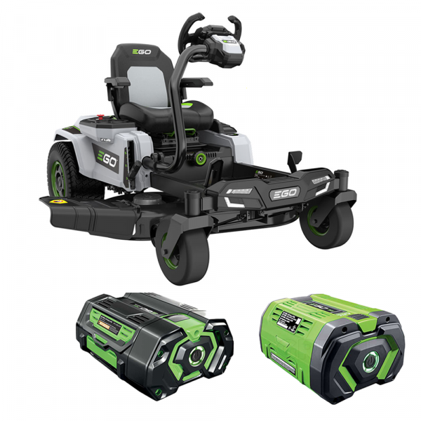 PROMO EGO Akku-Aufsitzmäher EGO  Z6 ZERO TURN ZT4201E-S - 56V - 15Ah - Nullwendekreis