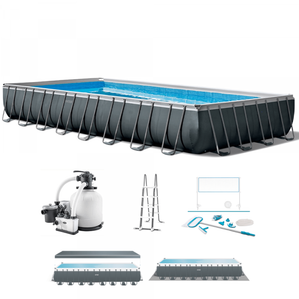 Pool Intex Ultra XTR Frame 26378NP + Volleyball- und Reinigungsset im Angebot