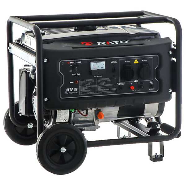 Benzin-Stromerzeuger Rato R3000 - mit Wagen - 2.7 Kw