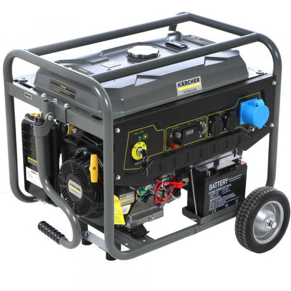 Kärcher Pro PGG 6/1 - Benzin-Stromerzeuger 5.5 kW auf Rädern - Dauerleistung 5 kW - 230V